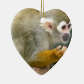 Cute Squirrel Monkey Ornaments Keramisch Ornament (Rechts)