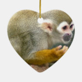 Cute Squirrel Monkey Ornaments Keramisch Ornament (Achterkant)