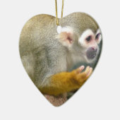Cute Squirrel Monkey Ornaments Keramisch Ornament (Links)
