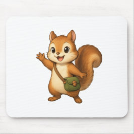 Cute Squirrel Mouse Pad – Okojo and Friends Muismat
