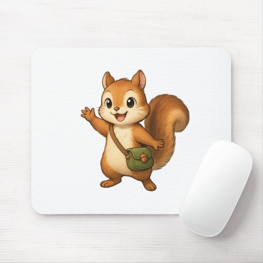 Cute Squirrel Muis Pad – Okojo en Vrienden Muismat (Met muis)