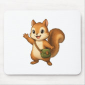 Cute Squirrel Muis Pad – Okojo en Vrienden Muismat (Voorkant)