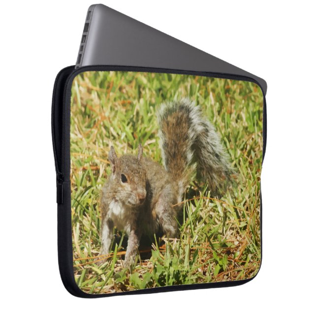 Cute Squirrel Natuur Laptophoes Laptop Sleeve (Voorkant Rechts)