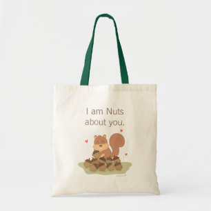Cute Squirrel Noten Verliefd Op Jou Woordspeling T Tote Bag