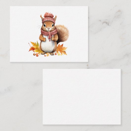 Cute Squirrel Notitiekaart  Notitiekaartje (Voorkant / Achterkant)
