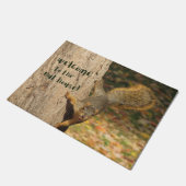 Cute Squirrel Nut House Deurmat (Schuin)