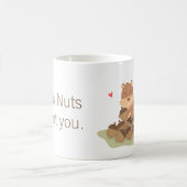 Cute Squirrel Nuts Over jou Pun Love Humor Koffiemok (Center)
