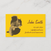 Cute Squirrel & Oak Nut Creative Profile Card Visitekaartje (Voorkant)