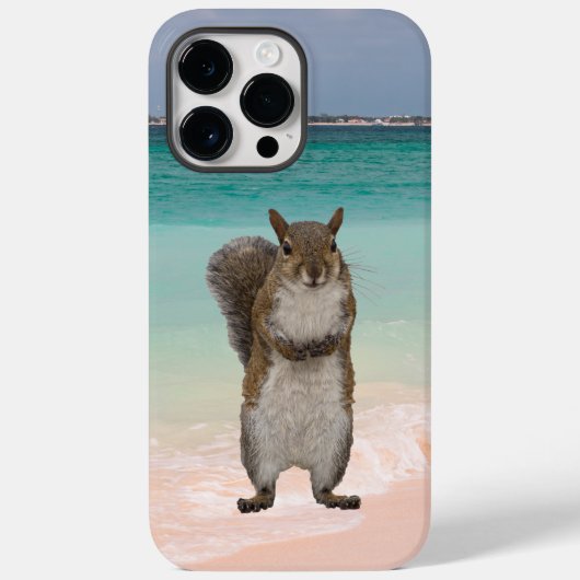Cute Squirrel op Caribische strandplaats Case-Mate iPhone Case (Achterkant)