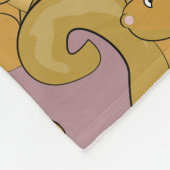 Cute Squirrel Pattern Fleece Deken (Hoek)