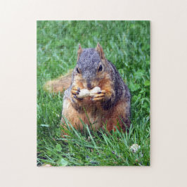 Cute Squirrel Peanut Foto Legpuzzel