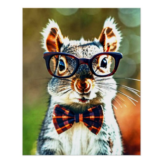 Cute Squirrel Perfect Poster (Voorkant)