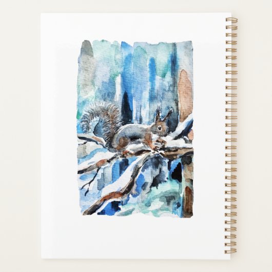 Cute squirrel planner (Achterkant)