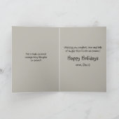 Cute Squirrel Playing Santa Drawing Christmas Kaart (Binnen)