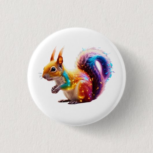 Cute Squirrel Ronde Button 3,2 Cm (Voorkant)