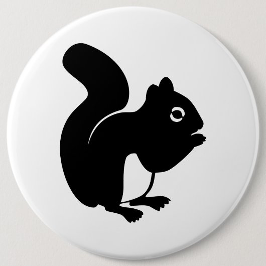 Cute Squirrel Ronde Button 6,0 Cm (Voorkant)