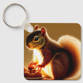 Cute Squirrel Sleutelhanger (Voorkant)