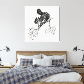 Cute Squirrel  Squirrel Illustratie Canvas Afdruk (Insitu (Slaapkamer))