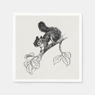 Cute Squirrel  Squirrel Illustratie Servet