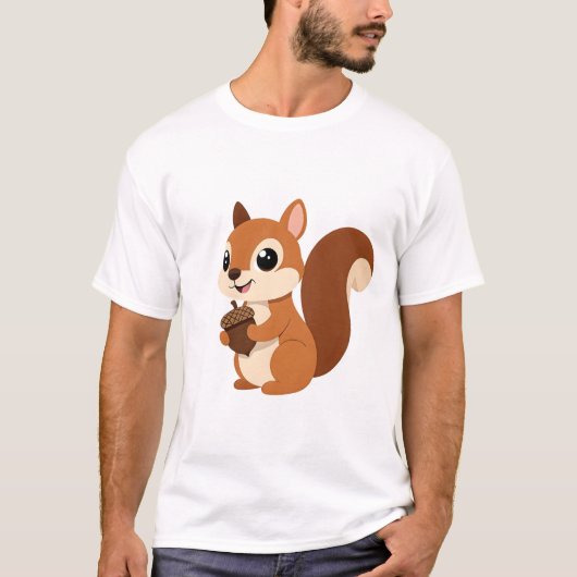 Cute Squirrel T-shirt (Voorkant)