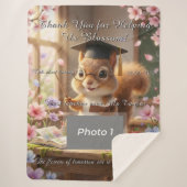 Cute Squirrel Teacher Appreciation Blossom Blanket Sherpa Deken (Voorkant)
