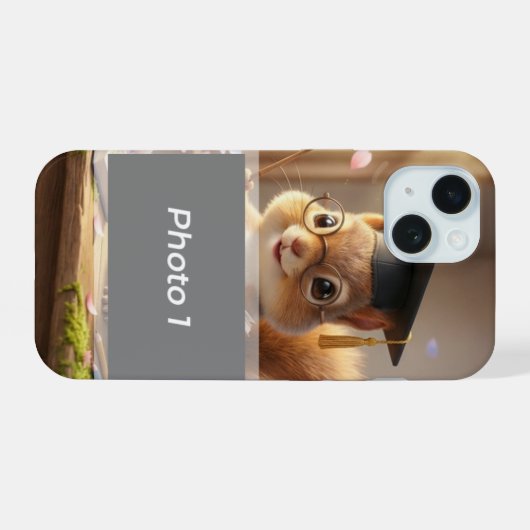 Cute Squirrel Teacher Appreciation iPhone Case iPhone 15 Case (Achterkant horizontaal)