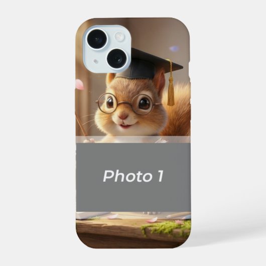 Cute Squirrel Teacher Appreciation iPhone Case iPhone 15 Case (Achterkant)