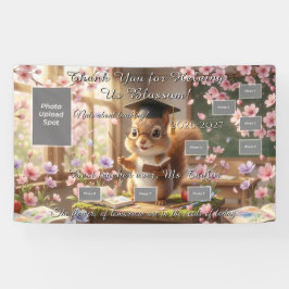 Cute Squirrel Teacher Appreciation Photo Banner