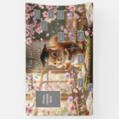 Cute Squirrel Teacher Appreciation Photo Banner (Verticaal)