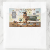 Cute Squirrel Teacher Retirement Sticker Sheet 202 (Tas)