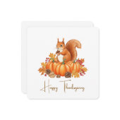 Cute squirrel thanksgiving card  kaart (Voorkant / Achterkant in situ)