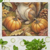 Cute Squirrel Theedoek (Gevouwen)