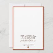 Cute Squirrel - Uitnodiging Baby shower (Achterkant)