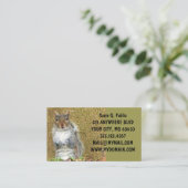 Cute Squirrel Visitekaartje (Staand voorkant)