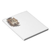 Cute Squirrel, Waterverf Dierlijke Natuur Notitieblok (Schuin)