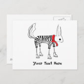 Cute Squirrel Wenskaart Briefkaart (Voorkant / Achterkant)