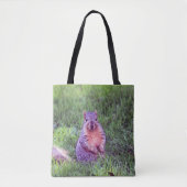 Cute Squirrel Wildlife Foto Tote Bag (Voorkant)