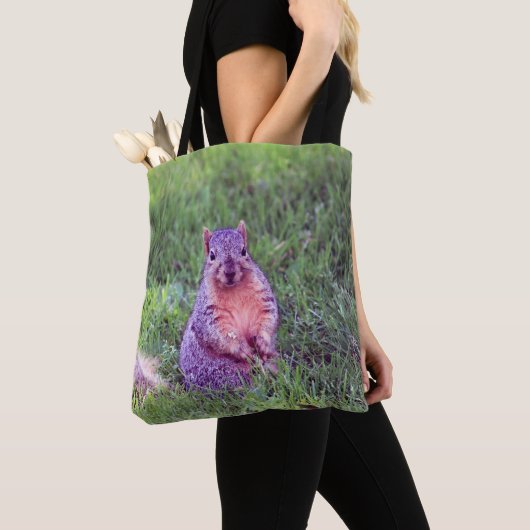 Cute Squirrel Wildlife Foto Tote Bag (Dichtbij)