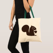 Cute Squirrel with Nut | Woodland Animal Wildlife Tote Bag (Voorkant (product))