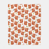 Cute Squirrel Woodland Animal Fleece Deken (Voorkant)