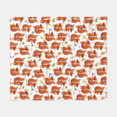 Cute Squirrel Woodland Animal Fleece Deken (Voorkant (Horizontaal))