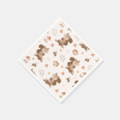 Cute Squirrel Woodland Forest Pattern Servet (Hoek)