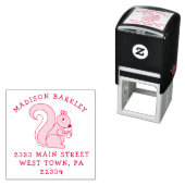 Cute Squirrel Zelfinktende Stempel (In situ)