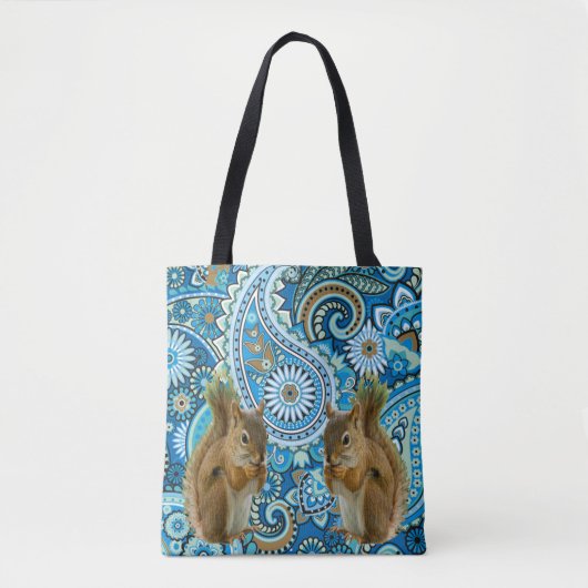 Cute Squirrels kleurige Canvas tas (Voorkant)