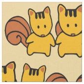 Cute Squirrels Pattern Grafisch Stof (Close Up)
