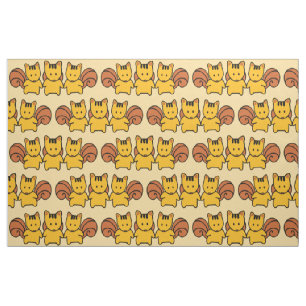 Cute Squirrels Pattern Grafisch Stof