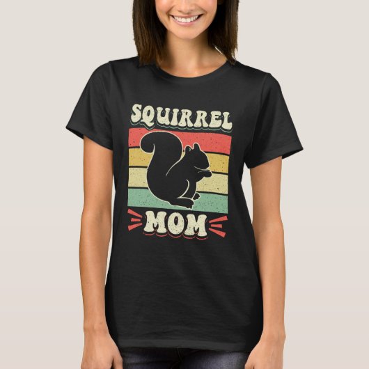 Cute Squirrels Rodent  Squirrel Mom  1 T-shirt (Voorkant)