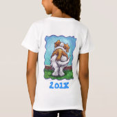 Cute St. Bernard Birthday Girl T - shirts (Achterkant)