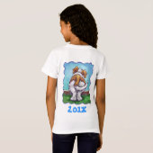 Cute St. Bernard Birthday Girl T - shirts (Achterkant volledig)