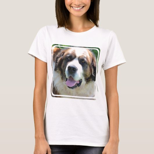 Cute St. Bernard T-shirt (Voorkant)